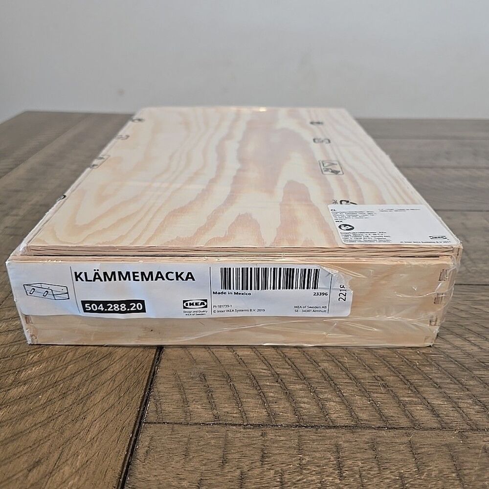IKEA KLAMMEMACKA Desk Organizer Letter Tray Natural Plywood 504.288.20